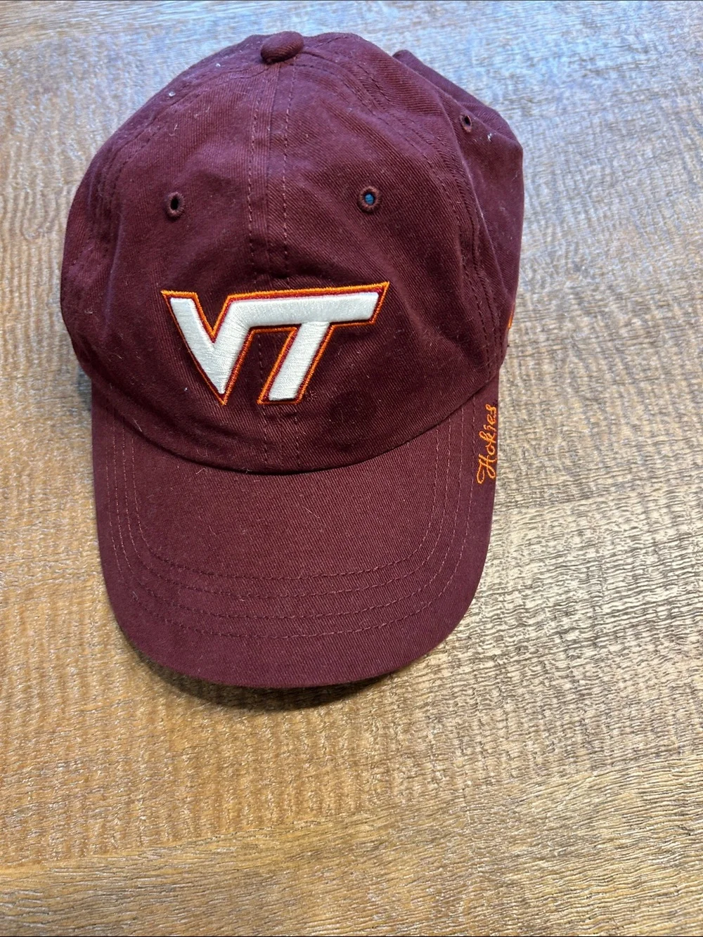47 Brand Maroon Virginia Tech VT Embroidered Hat with Orange Trim